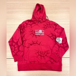 Lurking Class By Sketchy Spider Webs Hoodie Men’s Size Medium Red